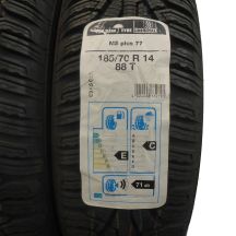 2. 4 x UNIROYAL 185/70 R14 88T MS Plus 77 Winterreifen 2015 UNGEBRAUCHT VOLL