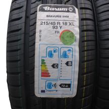 2. 4 x BARUM 215/45 R18 93Y XL Bravuris 5HM Sommerreifen  2021 VOLL WIE NEU