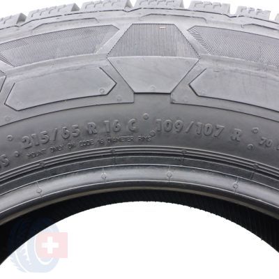 4. 215 65 16C 2 x CONTINENTAL 215/65 R16C 109/107R VanContact Winter Winterreifen 7-7,8mm 2020/22