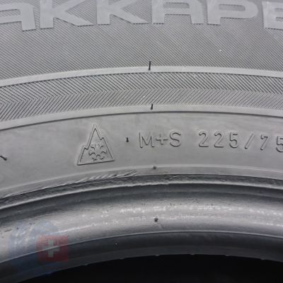 2. 225 75 16C 2x NOKIAN 225/75 R16C 121/120R Hakkapeliitta C3 Winterreifen 2017 7,5-7,8mm
