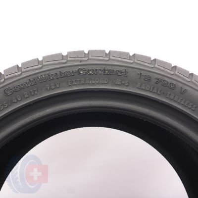 5. 255 40 17 2x CONTINENTAL 255/40 R17 98V XL ContiWinterContact TS 790 V Winterreifen 2016  8,5mm 