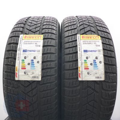 4. 235 55 17 4x PIRELLI 235/55 R17 103V XL Winter Sottozzero 3 Winterreifen 2021 VOLL