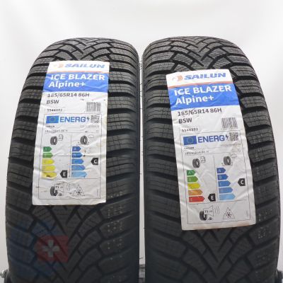 5. 185 65 14 4x SAILUN 185/65 R14 86H Ice Blazer Alpin+ Winterreifen 2025 VOLL WIE NEU 