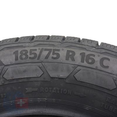 5. 2 x CONTINENTAL 185/75 R16C 104/102R VanContact Winter Winterreifen 2022 WIE NEU VOLL