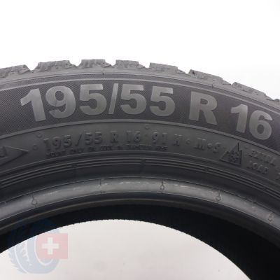7. 195 55 16 4x SEMPERIT 195/55 R16 91H Speed-Grip 5 Winterreifen 2025 9-8,5mm WIE NEU   
