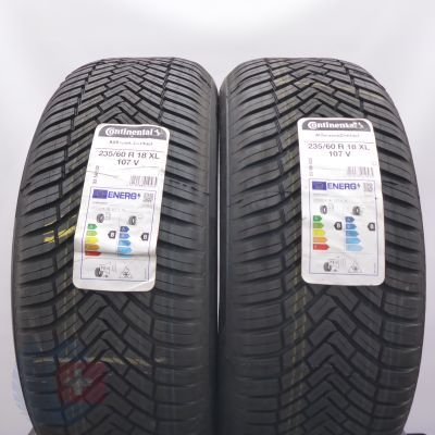 235 60 18 2x CONTINENTAL 235/60 R18 107V XL AllSeasonContact Ganzjahresreifen 2022 VOLL  235 60 18 2x CONTINENTAL 235/60 R18 107V XL AllSeasonContact Ganzjahresreifen 2022 VOLL