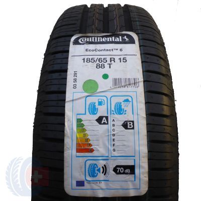 1 x CONTINENTAL 185/65 R15 88T EcoContact 6 Sommerreifen 2018 WIE NEU VOLL