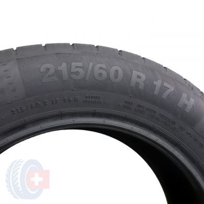 6. 4 x CONTINENTAL 215/60 R17 96H ContiEcoContact 5 Sommerreifen DOT20 6,5-6,8mm