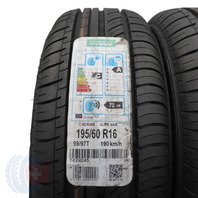 2. 195 60 16C 2x NOKIAN 195/60 R16C 99/97T Cline Van  Sommerreifen 2017 Ungebraucht   