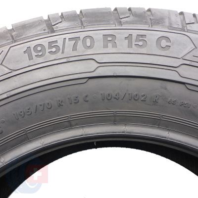 4. 195 70 15C 2x CONTINENTAL 195/70 R15C 104/102R ContiVanContact 200 Sommerreifen 2018 WIE NEU VOLL