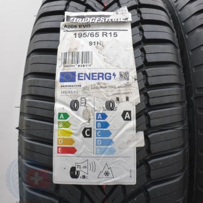 2. 195 65 15 4x BRIDGESTONE 195/65 R15 91H Weather Control A005 evo Ganzjahresreifen 2026 Ungebraucht  