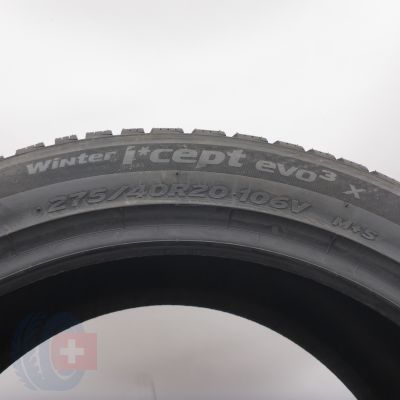 6. 275 40 20 2x HANKOOK 275/40 R20 106H XL Winter I cept evo3x Winterreifen 2024 VOLL WIE NEU 