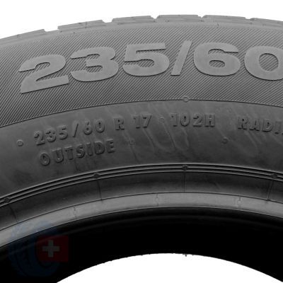 6. 2 x CONTINENTAL 235/60 R17 102H ContiCrossContact Winter M0 2020 Winterreifen WIE NEU VOLL