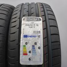 2. 245 50 18 2x CONTINENTAL 245/50 R18 100Y ContiSportContact3 RunFlat BMW Sommerreifen 2022 WIE NEU VOLL