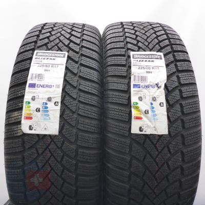 225 60 17 2x BRIDGESTONE 225/60 R17 99H Blizzak LM005 Winterreifen 2023 VOLL WIE NEU 