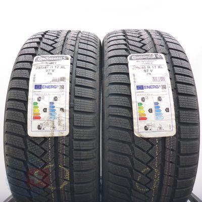 235 45 17 2x CONTINENTAL 235/45 R17 97V XL WinterContact TS 850 P Winterreifen 2022 Ungebraucht     