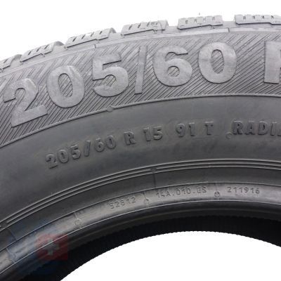 6. 205 60 15 2x BARUM 205/60 R15  91T Polaris 3 Winterreifen 2017 VOLL Ungebraucht