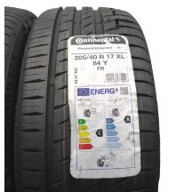 3.  205 40 17 2x CONTINENTAL 205/40 R17 84Y XL PremiumContact6 Sommerreifen 2021 VOLL WIE NEU