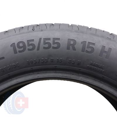 6. 2 x CONTINENTAL 195/55 R15 85H EcoContact 6 Sommerreifen  2021 6-6.2mm 