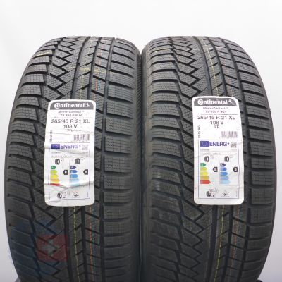 5. 265 45 21 4x CONTINENTAL 265/45 R21 108V XL WinterContact TS850P SUV 2022 WIE NEU VOLL