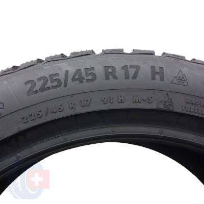 4. 225 45 17 2x CONTINENTAL 225/45 R17 91H WinterContact TS870 Winterreifen 2023 7,5-8,8mm