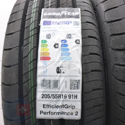 3. 205 55 16 4x GOODYEAR 205/55 R16 91H EfficientGrip Performance 2 Sommerreifen 2025 Ungebraucht  