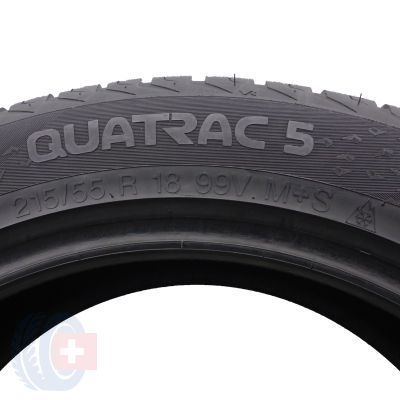 5. 215 55 18 2x VREDESTEIN 215/55 R18 99V XL Quatrac 5 Ganzjahresreifen 2017 6,8mm