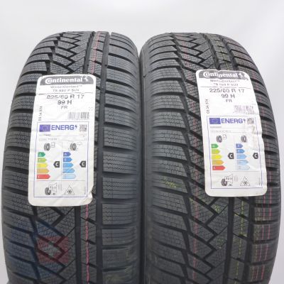 225 60 17 2x CONTINENTAL 225/60 R17 99H XL WinterContact TS 850 P Winterreifen 2021/22 VOLL