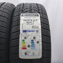 2.  195 60 16C 2x CONTINENTAL 195/60 R16C  99/97T VanContact Winter Winterreifen 2022 Ungebraucht  