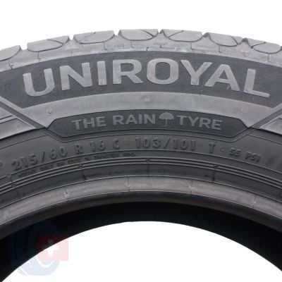 6. 215 60 16C 4x UNIROYAL 215/60 R16C 103/101T RainMax 3 Sommerreifen 2019 VOLL Wie Neu