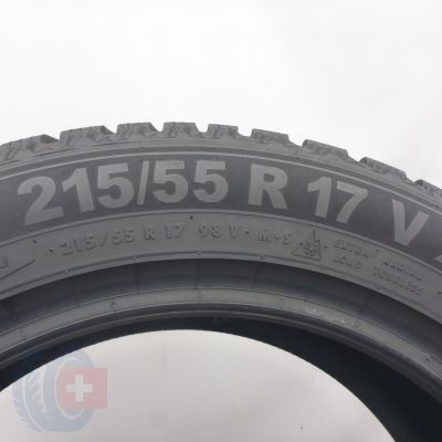 5. 215 55 17 4x SEMPERIT 215/55 R17 98V XL Speed-Grip 5 Winterreifen 2024 8mm WIE NEU