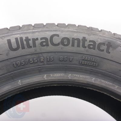 6. 195 55 15 2x CONTINENTAL 195/55 R15 85V UltraContact Sommerreifen 2022 Ungebraucht