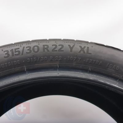 5. 315 30 22 2x CONTINENTAL 315/30 R22 107Y XL EcoContact 6 BMW Sommerreifen  2025 VOLL WIE NEU 