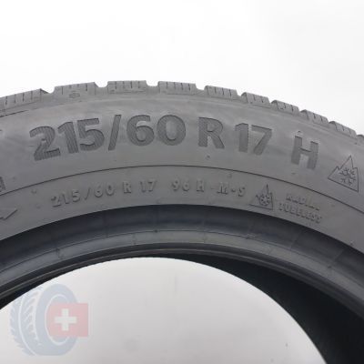 6.  215 60 17 2x CONTINENTAL  215/60 R17 99H WinterContact TS 870 P Winterreifen 2022 8,2 i 7,5mm