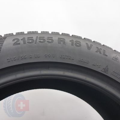 5. 215 55 18 4x CONTINENTAL 215/55 R18 99V XL WinterContact TS850P Winterreifen 2021 7,2-8,2mm