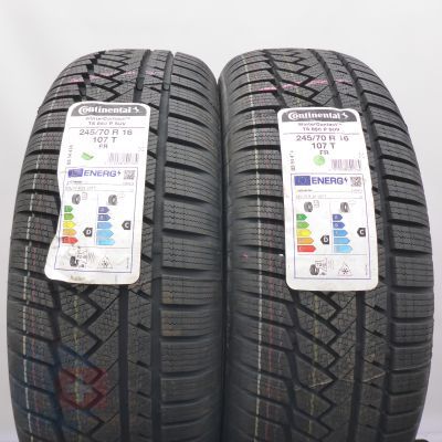 3. 245 70 16 4x CONTINENTAL 245/70 R16 107T WinterContact TS 850 P Winterreifen 2021 VOLL WIE NEU  