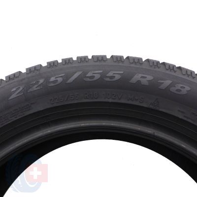 5. 225 55 18 4xPIRELLI 225/55 R18 102V XL Winter 2 Cinturato Winterreifen 2021 WIE NEU 8mm 