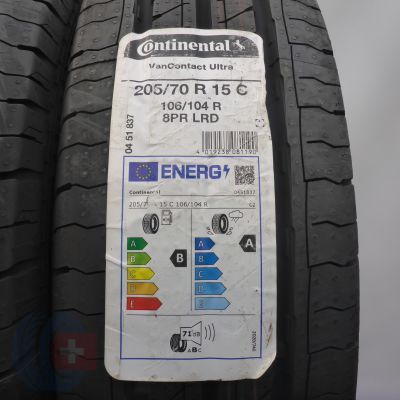 2. 205 70 15C 4x CONTINENTAL 205/70 R15C 106/104R VanContact Ultra Sommerreifen 2022 VOLL 2. 205 70 15C 4x CONTINENTAL 205/70 R15C 106/104R VanContact Ultra Sommerreifen 2022 VOLL