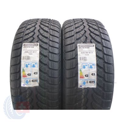 2 x BRIDGESTONE 235/60 R17 102H Blizzak LM-32 Winterreifen 2016 VOLL WIE NEU 