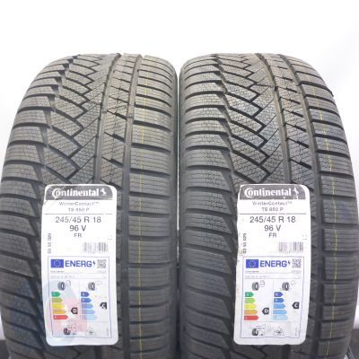 245 45 18 2x CONTINENTAL 245/45 R18 96V WinterContact TS 850 P Winterreifen 2023