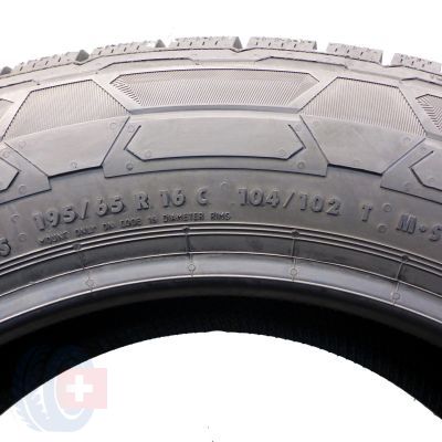 6. 195 65 16C 2x  CONTINENTAL 195/65 R16C 104/102T VanContact Winter Winterreifen 2022 VOLL WIE NEU
