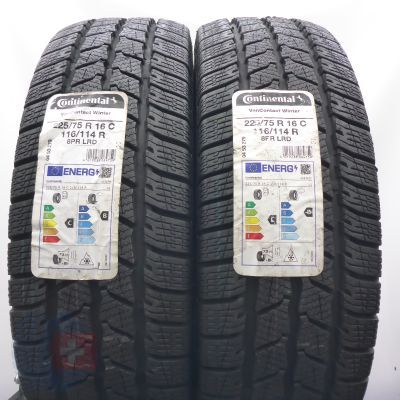 3.  225 75 16C 4x CONTINENTAL 225/75 R16C 116/114R VanContact Winter Winterreifen 2022 Ungebraucht  