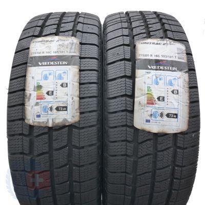 215 60 16C 2x VREDESTEIN 215/60 R16C 103/101T Comtrac 2 Winter+ Winterreifen 2020 VOLL WIE NEU 