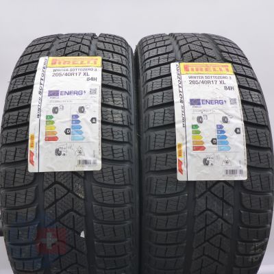 205 40 17 2x PIRELLI 205/40 R17 84H XL Winter Sottozero3 Winterreifen 2022 WIE NEU VOLL