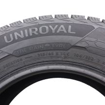 2. 215 65 15C 1x UNIROYAL 215/65 R15C 104/102T Snow Max 3 Winter Tyres 9mm 2023 Wie Neu