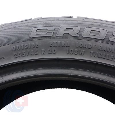 5. 245 45 20 4x CONTINENTAL 245/45 R20 103W XL CrossContact UHP E LR Sommerreifen 7mm 2019/20