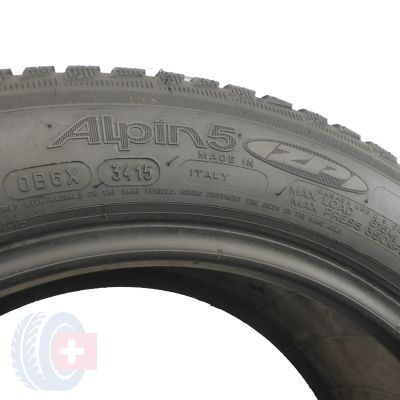 5. 2 x MICHELIN 205/55 R16 91H Alpin 5  RUN FLAT Winterreifen 2015 7mm WIE NEU 