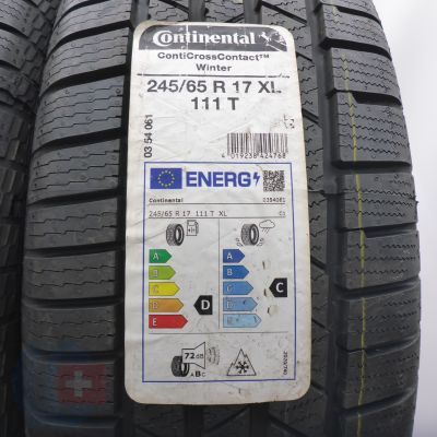 3. 245 65 17 4x CONTINENTAL 245/65 R17 111T XL ContiCrossContact Winter Winterreifen 2023 VOLL