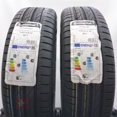 4. 175 70 14 4x CONTINENTAL175/70 R14 84T UltraContact  Sommerreifen 2024 VOLL WIE NEU 