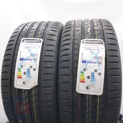 4. 235 45 17 4 x CONTINENTAL 235/45 R17  97Y XL PremiumContact 7 Sommerreifen 2024 VOLL WIE NEU
